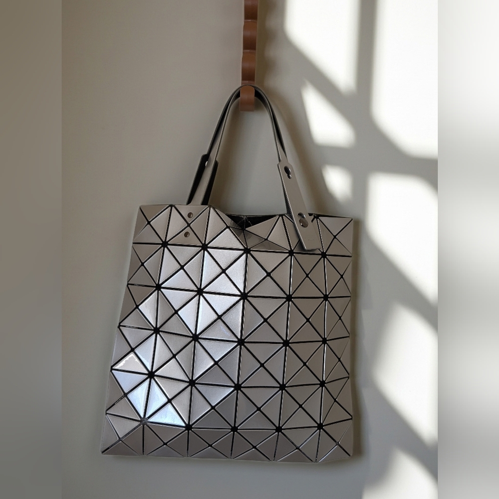 Authentic Issey Miyake Silver Geometric Mirror